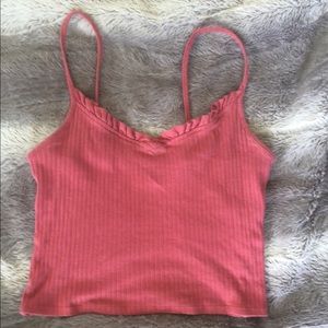 Cropped pink tank